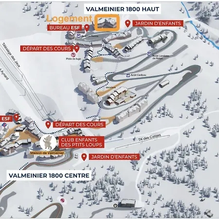 4 A 6pers 4 Etoiles - Piscine Valmeinier